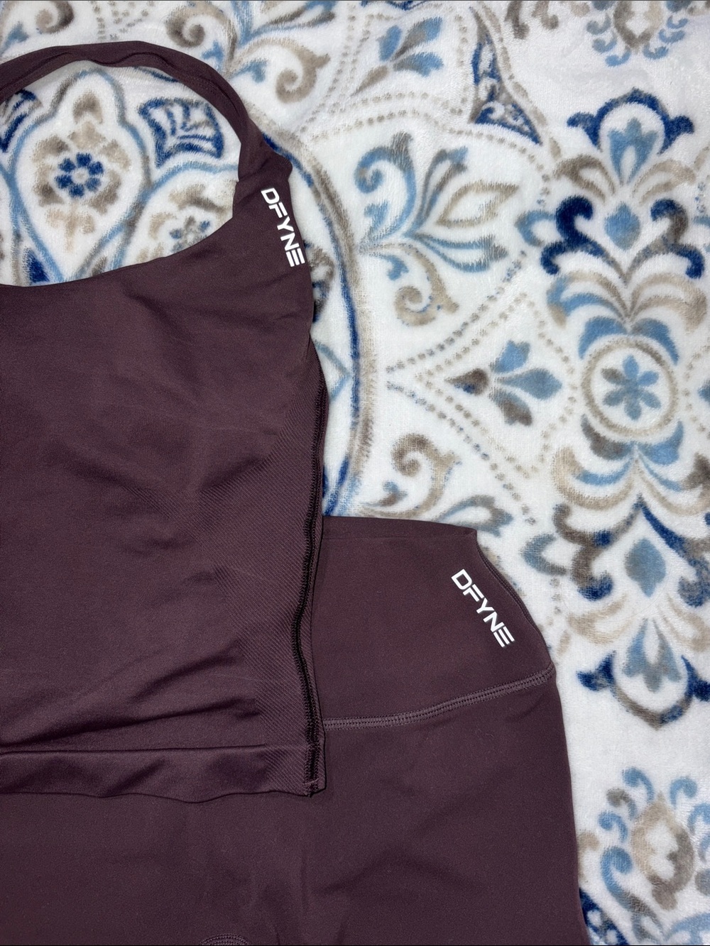 Brown Women’s Flare Leg Jumpsuit Set - Picture 2 of 4